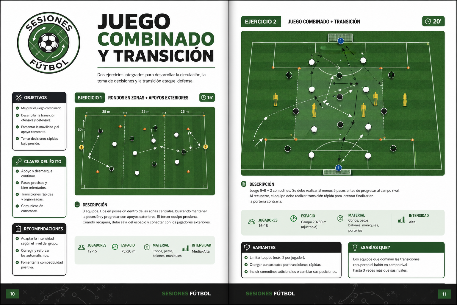 25 Ejercicios para Mejorar las Transiciones Ofensivas y Defensivas - Imagen 4